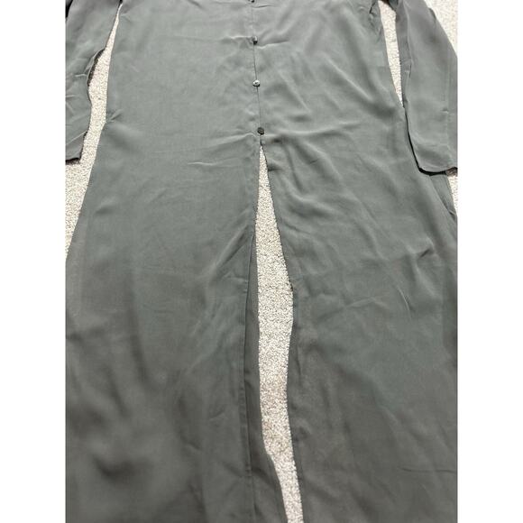 Eileen Fisher Women Button Down Sheer Long sleeves blouse Cover Up sz S - Picture 5 of 10